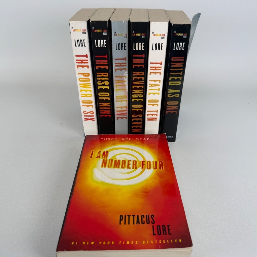 Lot of 7 I AM‎ NUMBER FOUR Series, Books by Pittacus Lore, Paperback YA, B192